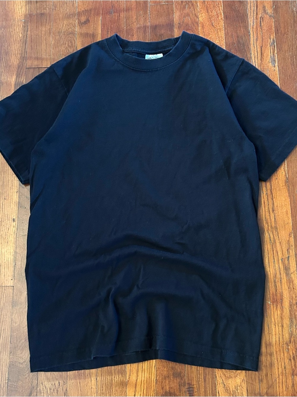 Vintage Y2K Shaka Wear Essential Blank Heavyweight Cotton Black T-shirt M